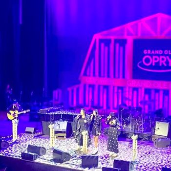 Accompanying the Voices Vocal Trio Worth The Wait at The Ryman Auditorium
