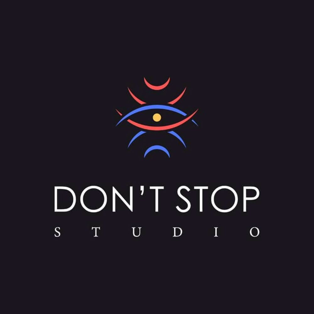 The logomark of "Don't Stop Studio", a mixing and mastering studio located in Southern Italy.