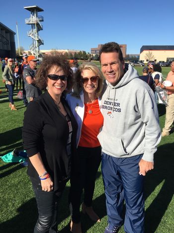 With Denver Broncos head coach Gary Kubiak and Rhonda Kubiak.
