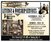 Bluegrass Liturgy and Worship Service