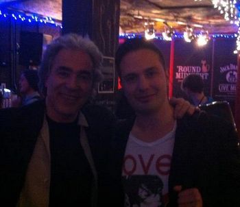 With Woody Mann after a great gig in London 2012
