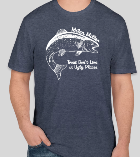 Trout T-Shirt (Heathered Navy)