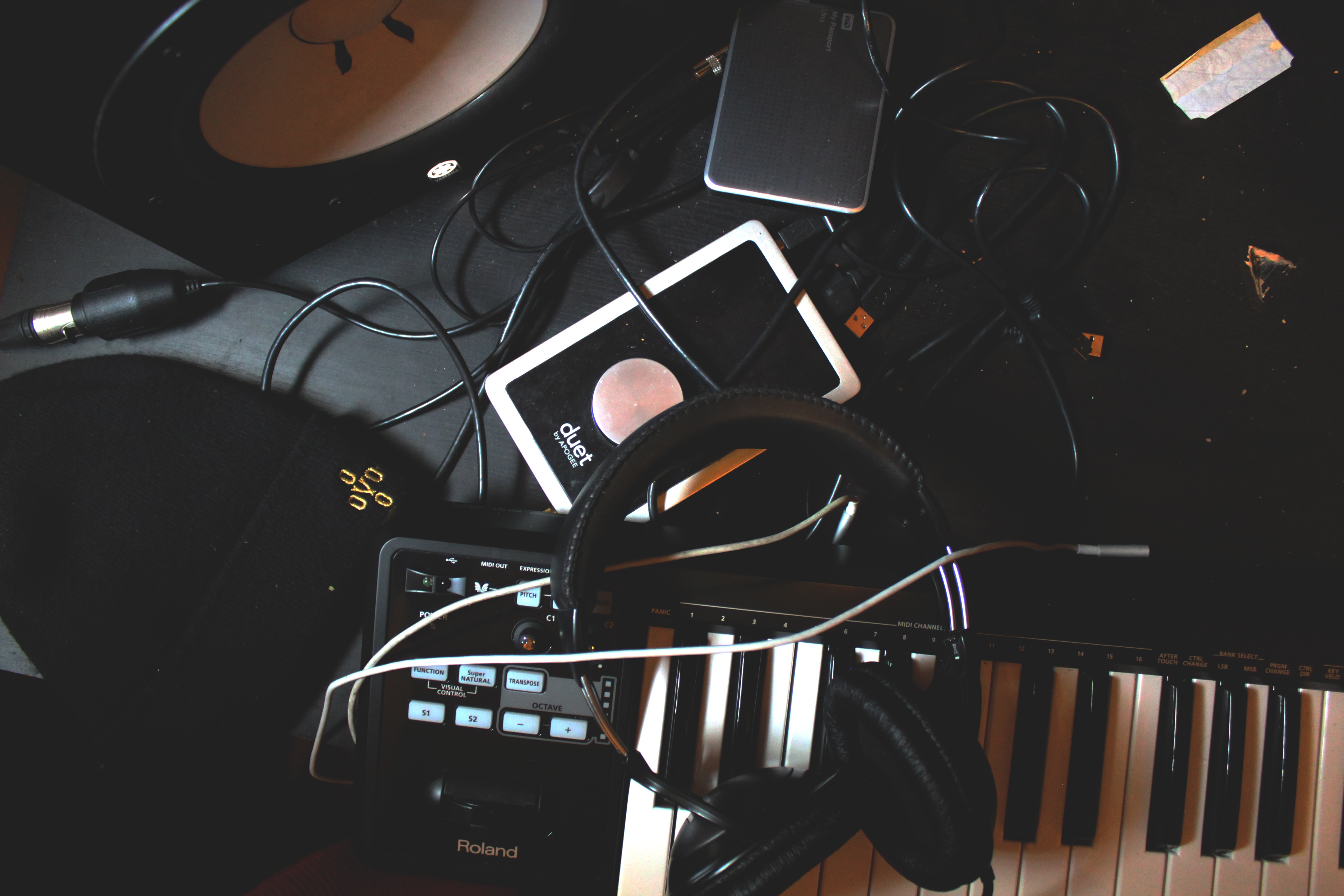 Recording Studio instruments and equipment