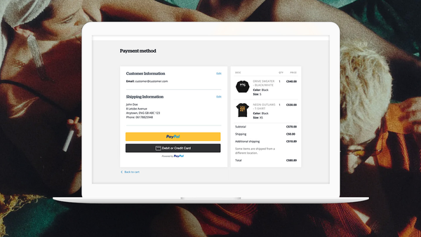 Updated PayPal integration to sell music, merch, and more