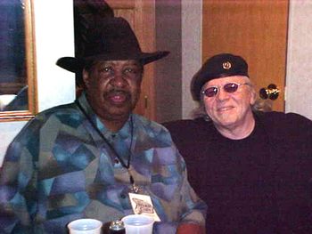Blues legend Magic Slim & Michael "Big Dog" Murphy at Blues Café 2004, Wausau, WI.
