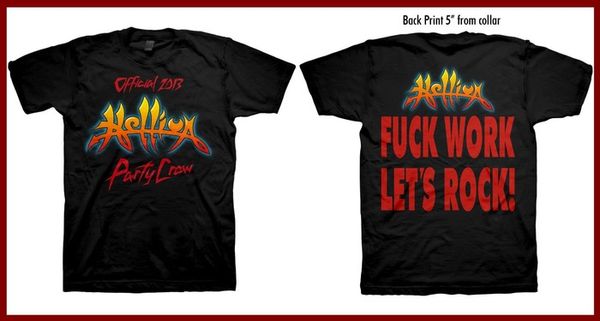 HELLION 2013 Party Crew T-Shirt  (SPECIAL:  Free Shipping to the USA and Discount Shipping Outside the USA)