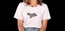 Womens Wide Neck T-shirt (Mendo Dope weed leaf logo)