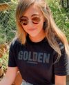 All Black Megan Golden T-shirt