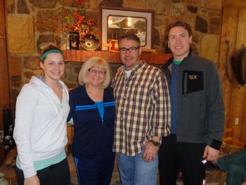 Cindel, Cindy and Russell Paswater,  North Vernon, IN, with soon to be son in law, Kent Ritter of Chicago, IL
