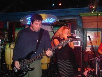 Patrick and Heidi From Trick Pony at the Original Blues in Downtown Destin.
