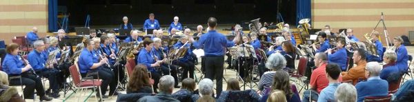 New Horizons Band shares its music with family and friends on April 10, 2016.