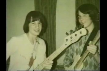 Age 14 - My Brother Tim and I with our new Fender guitars.
