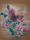 Butterfly and Roses
