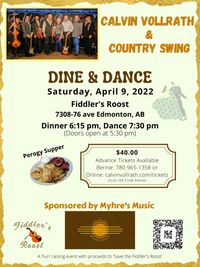 Calvin Vollrath & Country Swing - Dine & Dance (Perogy Supper)
