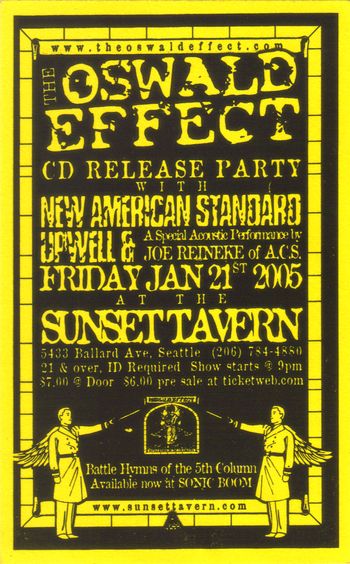 01.21.2005 @ The Sunset Tavern, Seattle, WA

