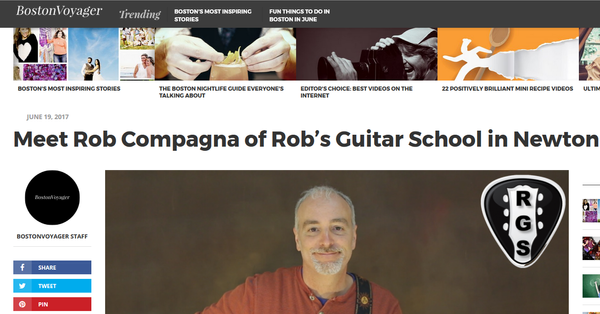 Story of Rob's guitar school