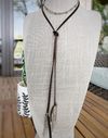“Sheryl” leather chain wrap necklace/bracelet