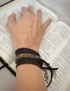 “Sheryl” leather chain wrap necklace/bracelet