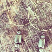 Pyrite earring adornments 