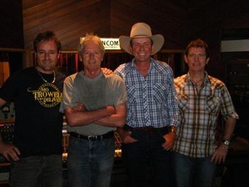 Stuie French, Garth Porter, Dean & Ted Howard at Rancom Studios, Sydney.
