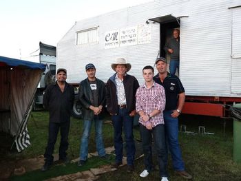 Dean & The Southern Cross Pickers at Nanango Country Muster, Ricky Shipp, Stuie French, Dean, Logan Brewster & Dan Manning
