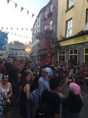 Busking in Galway
