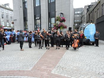 Outdoor show for the Aberdeen International Youth Festival
