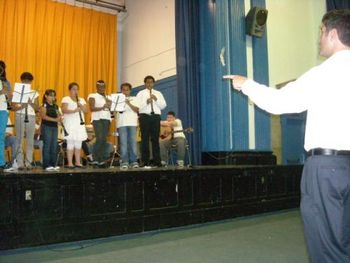 Concert with some of my clarinet students at a Bronx school, New York City
