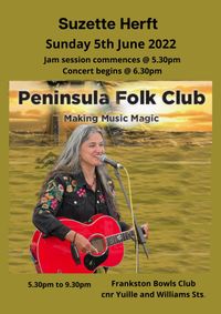 Suzette Herft @ The Peninsula Folk Club