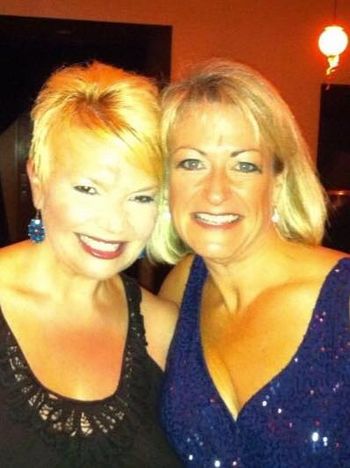 Liz and I after our 2012 Chicago show at Davenports.  It doesn't get any skinnier or blonder than this!

