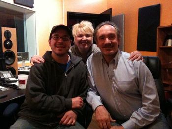 Recording at Phat Buddha Productions with Chief Audio Engineer Nathan Hershey and Music Director Rick Jensen 2010
