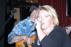 With the eRockers - that's Tom Braun behind me there on bass (July 2004).
