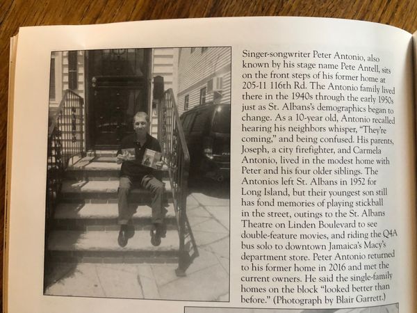 Featured in the book "Images of America - St. Albans" as musician/artist/producer