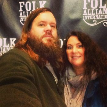 James and Kelli at Folk Alliance International Conference in KC
