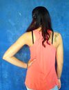 Flowy Racerback Tank (available in dark heather grey and Coral 