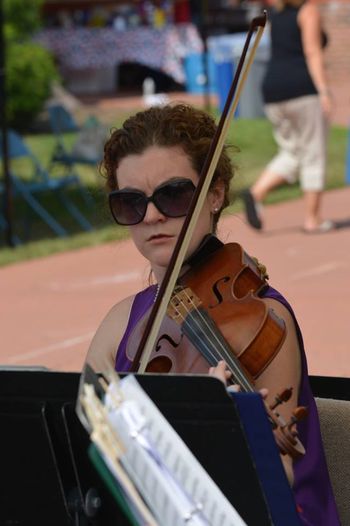 Marie Pauls, viola, performing with Arbor at Summerset Festival of the Arts at UW-Baraboo.
