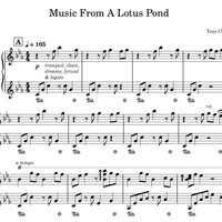 Music Sheet "Music From A Lotus Pond" “荷塘清音”鋼琴樂譜