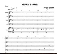"All Will Be Well" by Meg Barnhouse Score