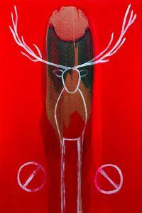 "Blood Dancer" - Acrylic on Canvas, 24" x 36"