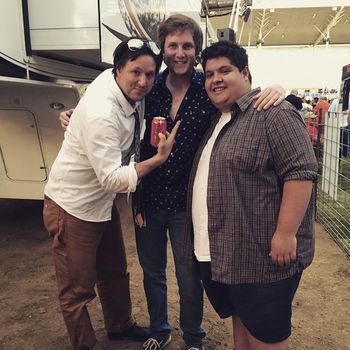 Backstage at Greeley Blues Jam with Jason Ricci and Nic Clark. June 13, 2015.
