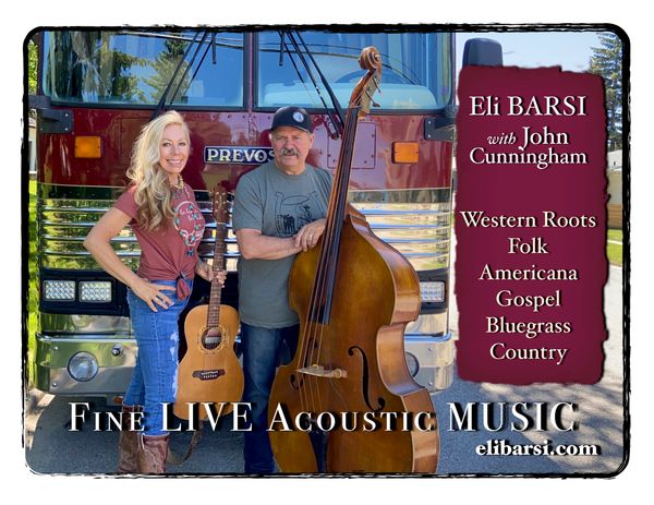 ON THE ROAD AGAIN !!!!

After a long couple seasons of uncertainty, & cancelled shows,  Eli, along with bass playing [ bus driving ] husband John are continuing to BOOK SHOWS shows for  2022 and BEYOND ...... 

Contact us any time to find out more and to book YOUR SHOW!!!