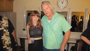 Great singer Jenny Lewis and myself..
