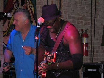 Backing up Big Bill Morganfield (son of Muddy Waters)
