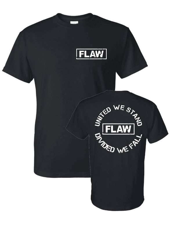 Flaw Logo Pocket Tee in Black