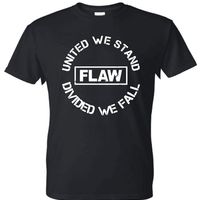 Flaw Circle Logo Tee in Black