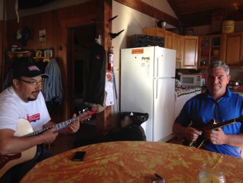 David and Mike jamming at Temagimi

