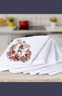 Tea Towel with Why Women Need Wine artwork - $10+