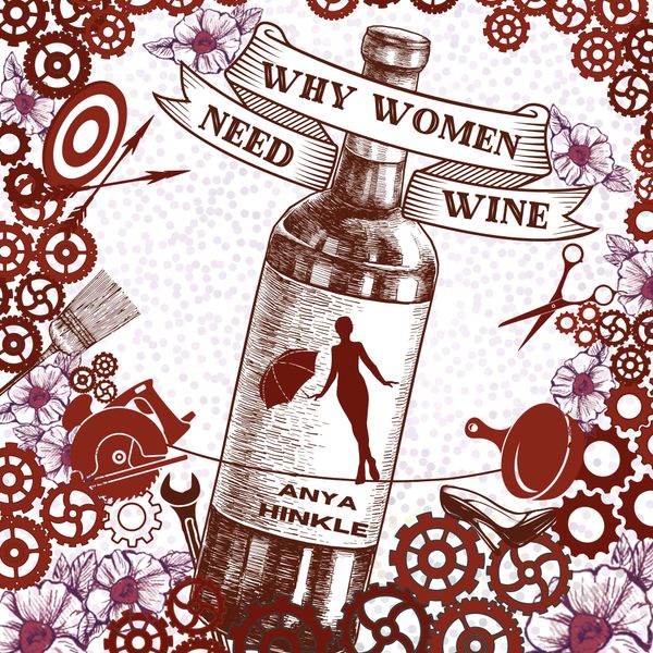 DIY stick-on-the-bottle 'Why Women Need Wine' wine labels (3-pack) - $5+