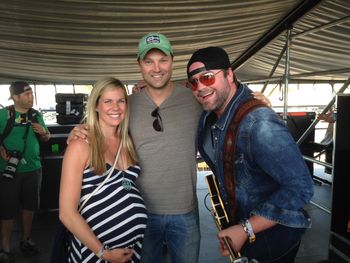 Hangin' backstage with Lee Brice at Stagecoach 2014
