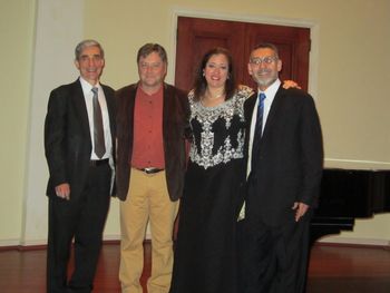 Susan with Charlie Pikler, Dan Gingrich, Elbio Barilari

